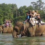 Elephant ride in Chitwan National Park