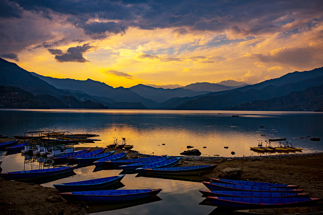 Phewa Lake Sunset Pokhara