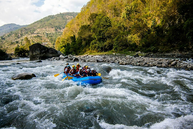 bhotekoshi rafting - nepal tour itinerary